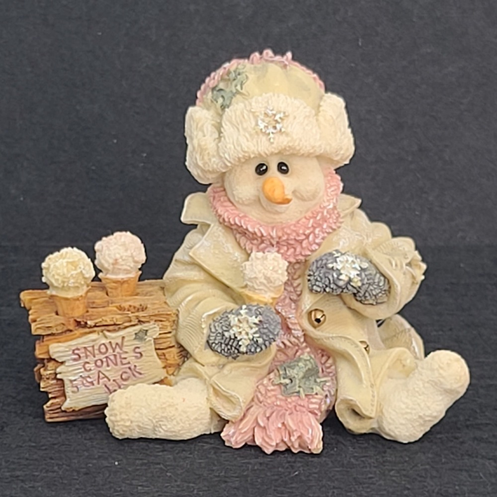 Boyds Bears Slurp & The Snowcone Stand Wee Folkstone Figurine 1997 36500 Snowman